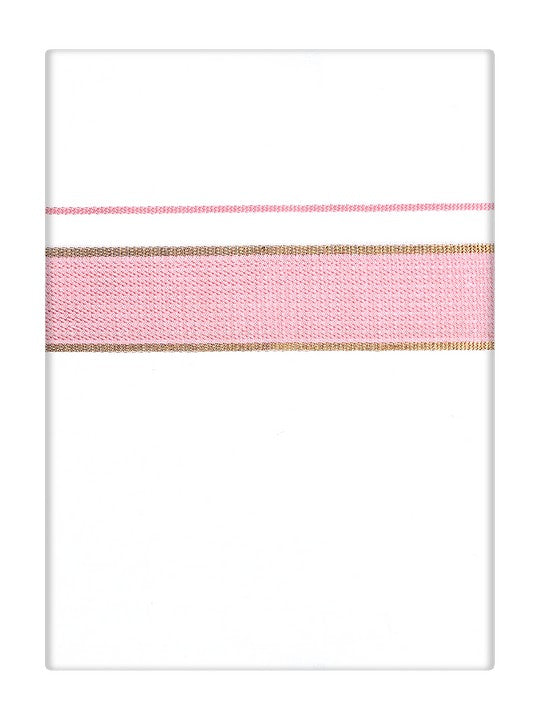 Men's Cotton Peach Color Matching Border Dhoti Impress Print