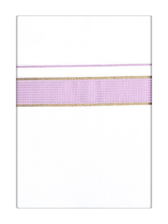 Men's Cotton Lilac Color Matching Border Dhoti Impress Print