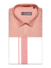 Men's Coral Shirt with Matching Fancy Border Dhoti Combo Google