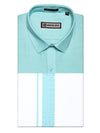 Men's Sea Green Shirt with Matching Fancy Border Dhoti Combo Google