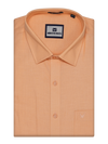 Mens Cotton Linen Regular Fit Peach Colour Shirt Azuro Linen