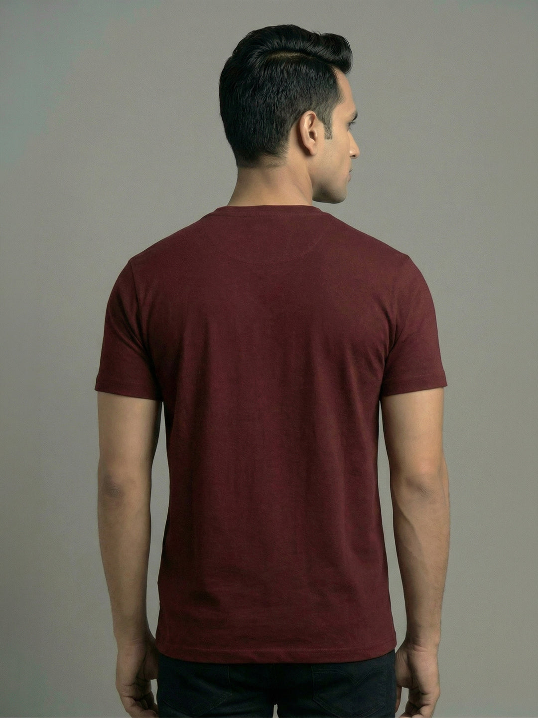 Men's  Cherry Regular Fit Round Neck T-Shirt Crisper