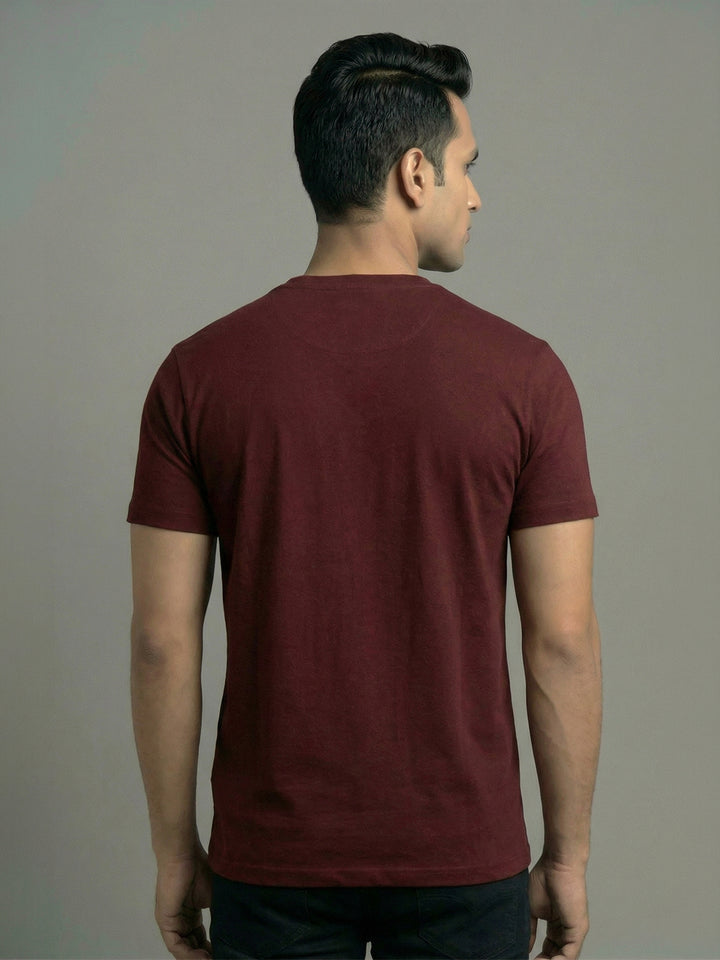 Men's  Cherry Regular Fit Round Neck T-Shirt Crisper