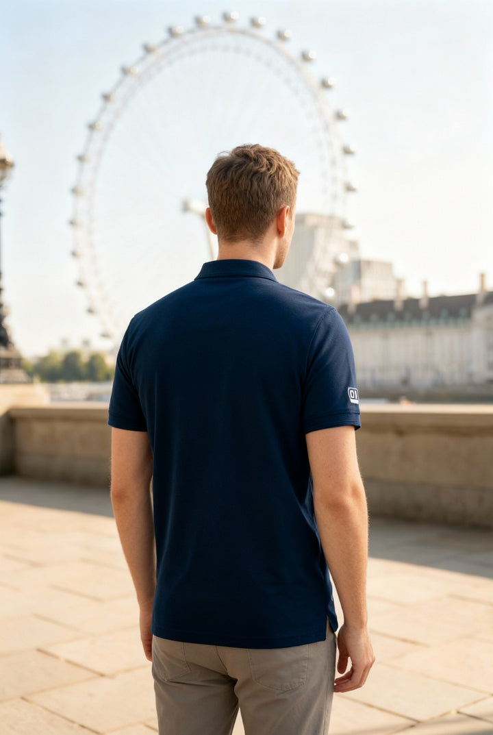 Men's Royal Blue Dry Fit Polo T-Shirt Rover