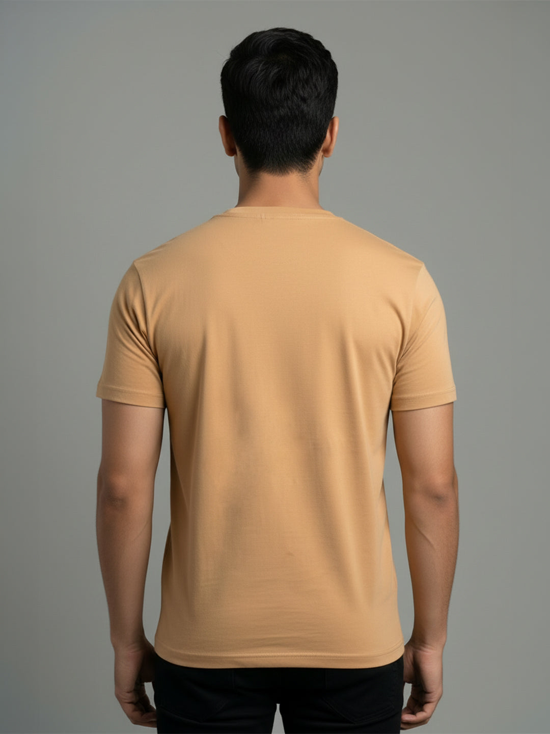 Men's sandal Regular Fit Round Neck T-Shirt Crisper