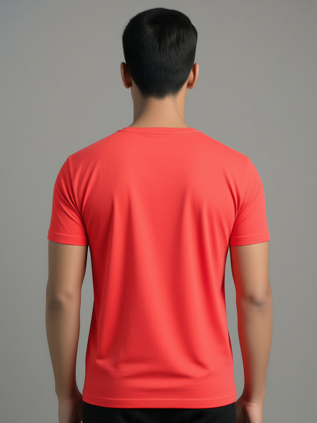 Men's Coral Regular Fit V-Neck T-Shirt Caliber