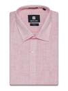 Mens Cotton Pink Colour Regular Fit Shirt Oura