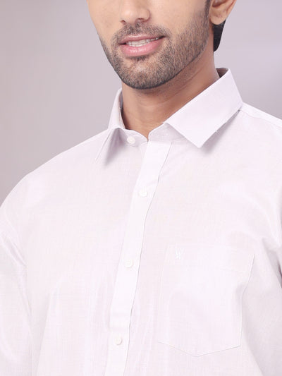 Men's Tissue Lavender Color Shirt Wedding Maverick close view