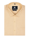 Mens Cotton Regular Fit Butter Colour Shirt Urban Light