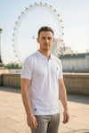 Men's White Dry Fit Polo T-Shirt Rover
