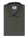 Mens Cotton Regular Fit Green Colour Shirt Remo