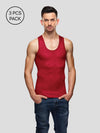 Men's Super Combed Cotton Assorted Color Vest Panther (Pack of 3)