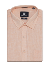 Mens Cotton Peach Colour Regular Fit Shirt Oura