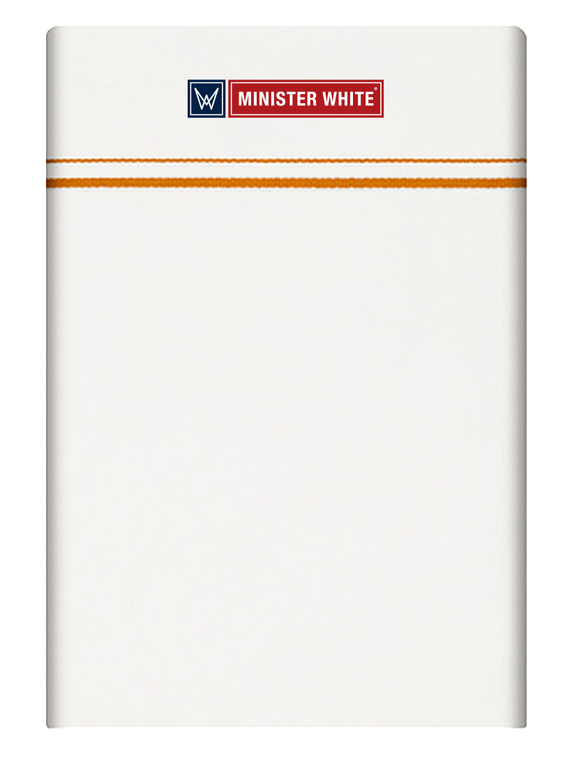 Mens Cotton White Single Layered Small Border Dhoti - Adorable by Minister White
