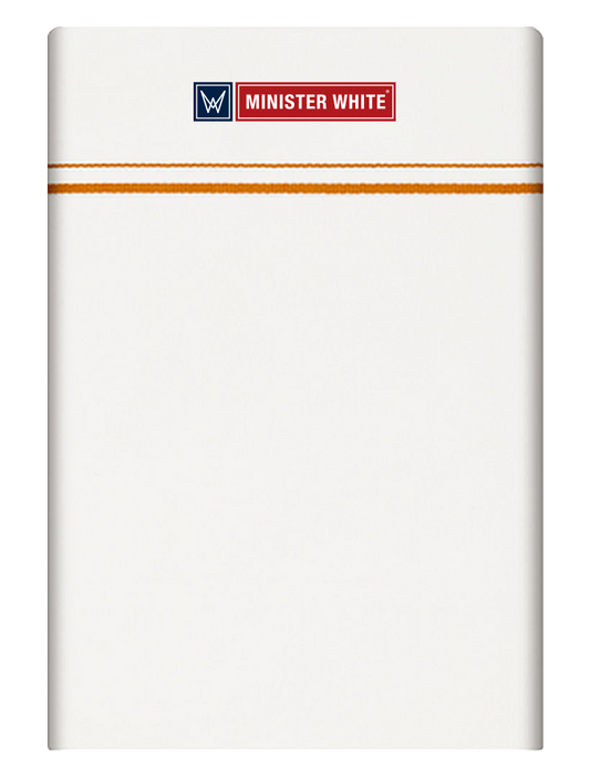 Mens Cotton White Single Layered Small Border Dhoti - Adorable by Minister White
