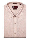Men's Premium Cotton Linen Regular Fit Beige Shirt Abstract