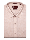 Men's Premium Cotton Linen Regular Fit Beige Shirt Abstract