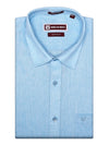 Men's Premium Cotton Linen Regular Fit Sky Blue Shirt Abstract