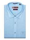 Men's Premium Cotton Linen Regular Fit Sky Blue Shirt Abstract