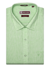 Men's Premium Cotton Linen Regular Fit Green Shirt Abstract