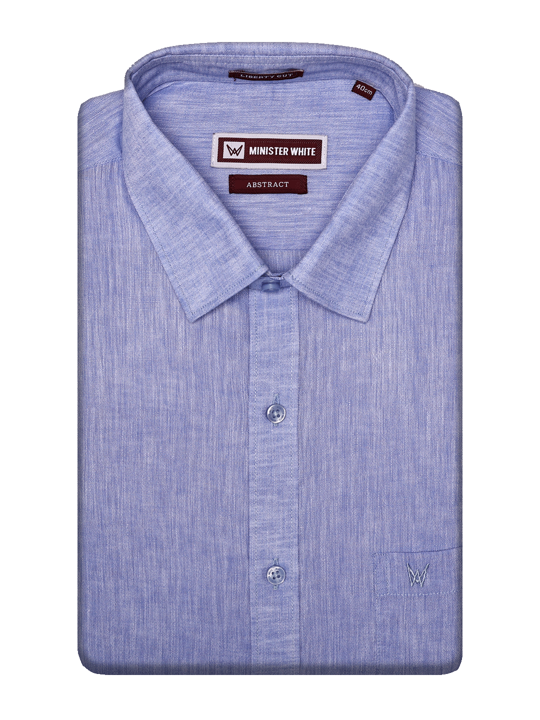 Men's Premium Cotton Linen Regular Fit Blue Shirt Abstract