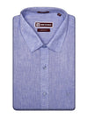 Men's Premium Cotton Linen Regular Fit Blue Shirt Abstract