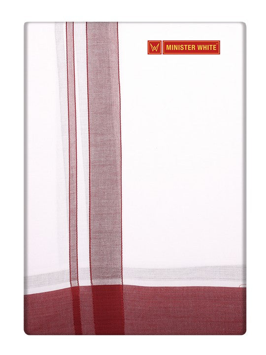 Men's Cotton Assorted Border Panchakacham  Adinath 9 X 5