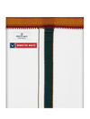 Mens Cotton White Colour Single Layered with Myilkhgan Border Flexi Dhoti - Agnimitra