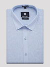Mens Cotton Blue Colour Regular Fit Shirt Diamond