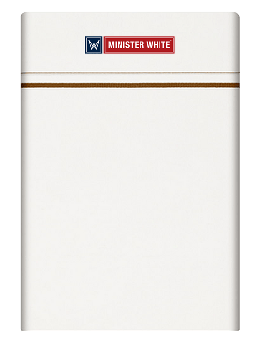 Mens Cotton White Single Layered Small Border Dhoti - Cherish by Minister White