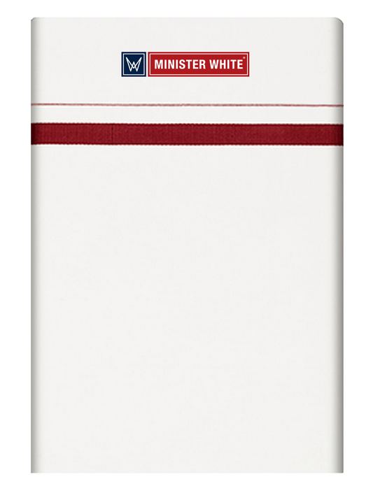 Mens Cotton White Single Layered with Big Border Dhoti - Command by Minister White