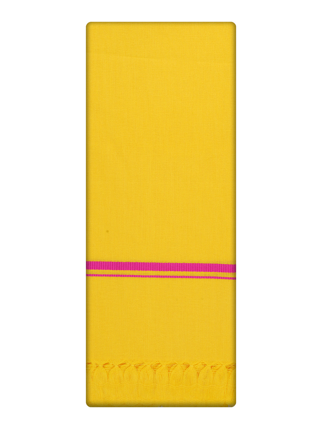Yellow Cotton Angavastram Chivan