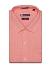 Men's Cotton Two-Tone Texture Peach Shirt Clam