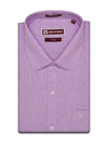 Men's Cotton Two-Tone Texture Lavender Shirt Clam