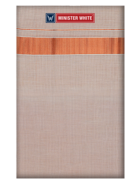 Mens Double Layer Tissue Copper Colour Dhoti Mystic by Minister White