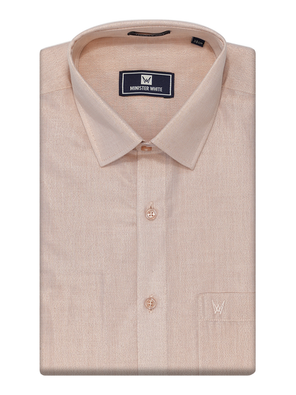 Mens Copper Colour Tissue Shirt by Minister White