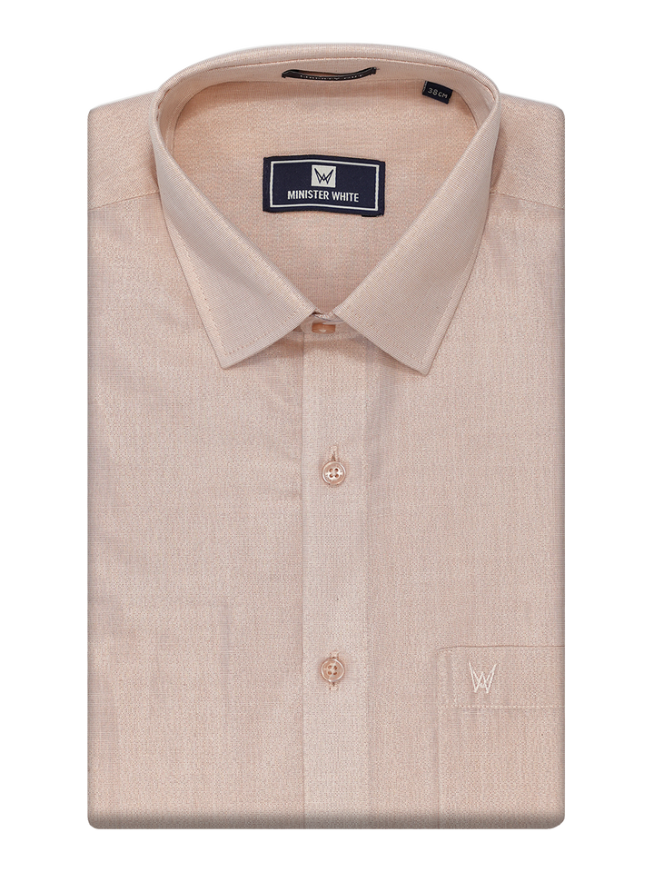 Mens Copper Colour Tissue Shirt by Minister White