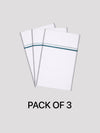 Men's Cotton White Single Layered Dhoti with Assorted Border Glory stitched Pack of 3