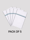 Men's Cotton White Single Layered Dhoti with Assorted Border Glory stitched Pack of 5