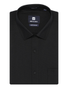 Mens Cotton Regular Fit Black Colour Shirt Saranam