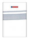 Mens Cotton White Double Layered Dhoti with Grey Fancy Kara - Empuran