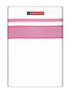 Men's Cotton White Double Layered Dhoti with Pink Fancy Kara- Empuran
