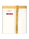 Mens Cotton White Double Layered Dhoti with Gold Jari Border - Genius Dbl