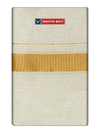 Mens Single Layer Tissue Cream Colour Dhoti with Jari Border- Spartan 80 K