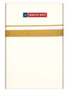 Mens Cotton Cream Double Layered Dhoti with 3/4