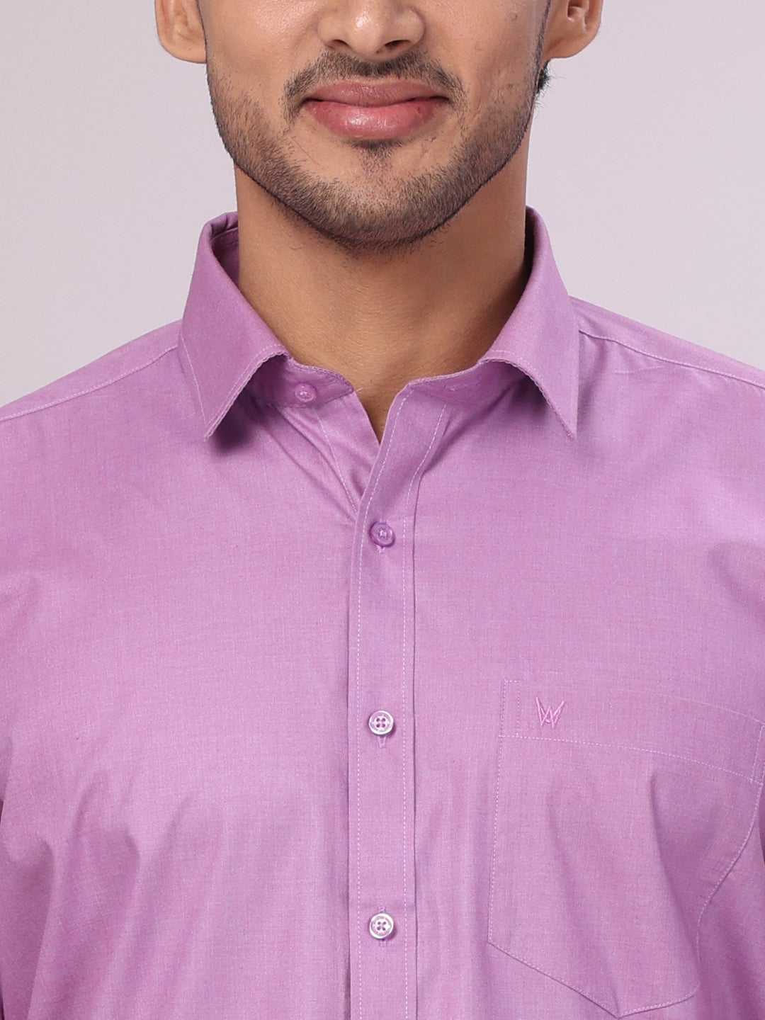 Men's Light Purple Shirt Casper close view 