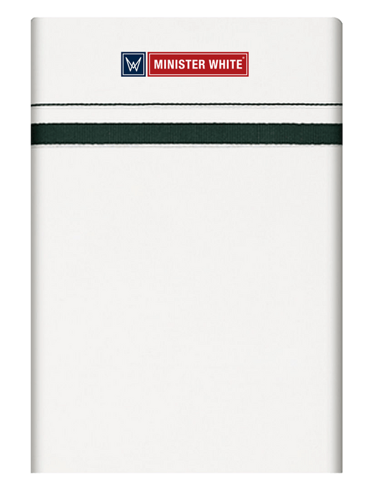 Mens Cotton White Single Layered with Big Border Dhoti - Fantasy by Minister White