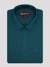 Men's Cotton Regular Fit Dark Green Color Shirt Festive
