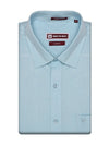 Men's Cotton Two-Tone Texture Light Blue Shirt Gameto