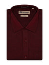 Men's Premium Cotton Linen Regular Fit Maroon Shirt Harbor